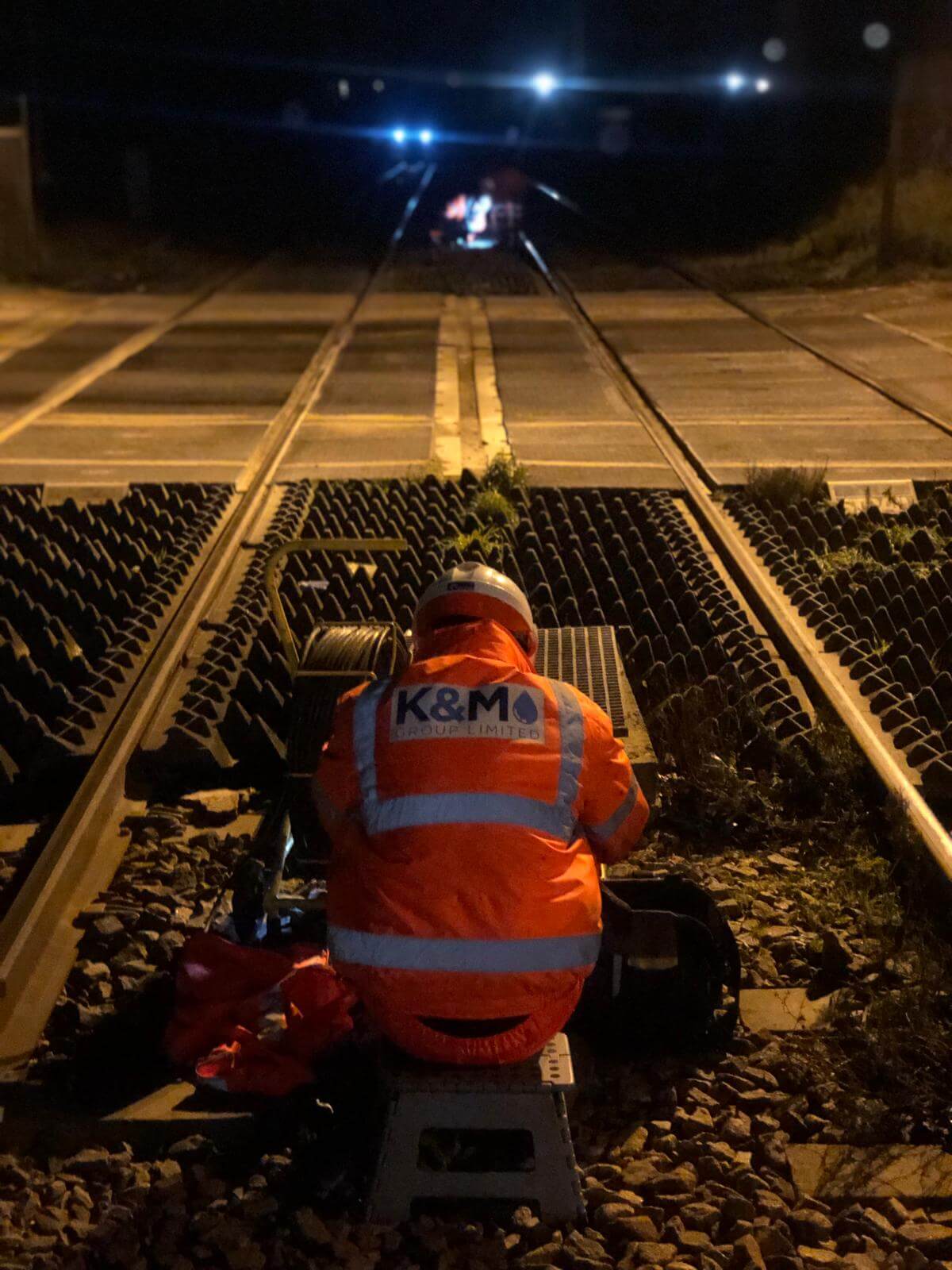 Rail drainage drainage work by K&M